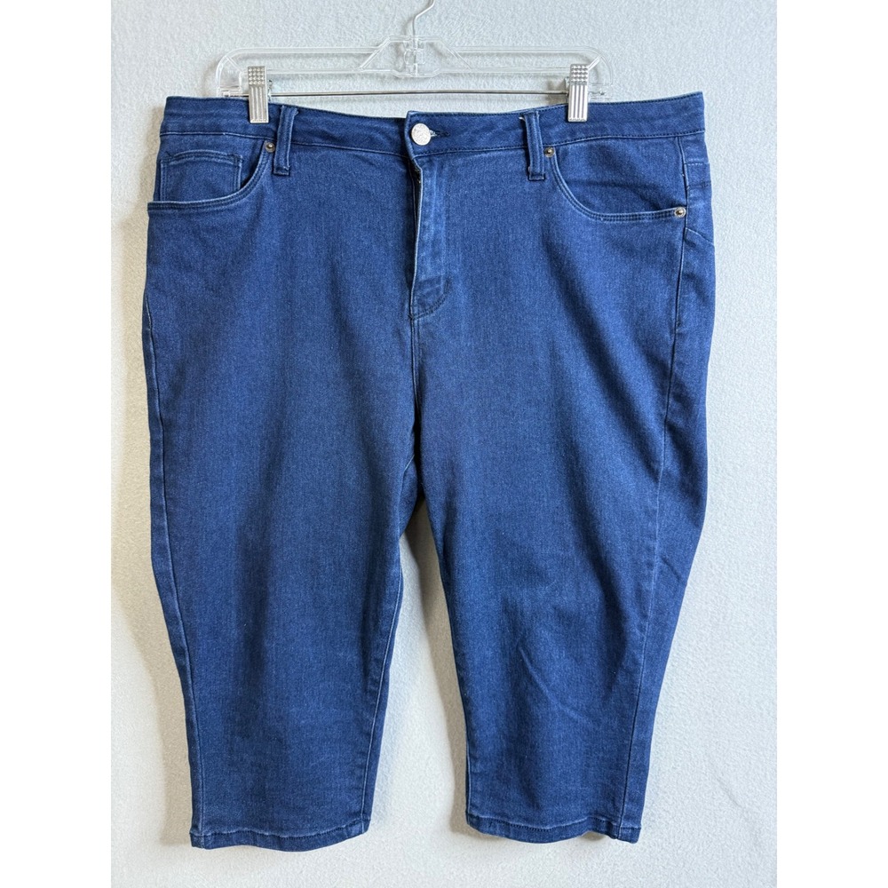 Hybrid & Company Capri Women's 16‎ Denim Pants Stretchy